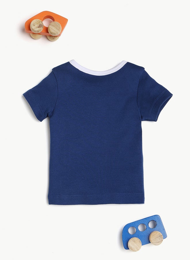 Bontots Infant Boys Organic Cotton T-Shirt with Graphic Print - Image 3